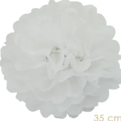 Haza Pompons wit 25 en 35cm Hot