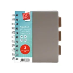 Soho Projectboek A6 120VL Black/Grey Clearance