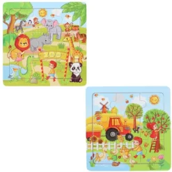De Grote Speelgoedwinkel Puzzel Hout Mini 9 Stukjes Discount