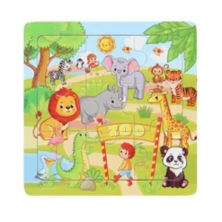 De Grote Speelgoedwinkel Puzzel Hout Mini 9 Stukjes Discount