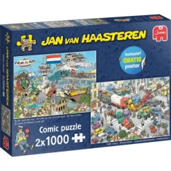 Jumbo Puzzel Jan Van Haasteren Verkeerschaos/Land Ter Zee En In De Lucht Clearance