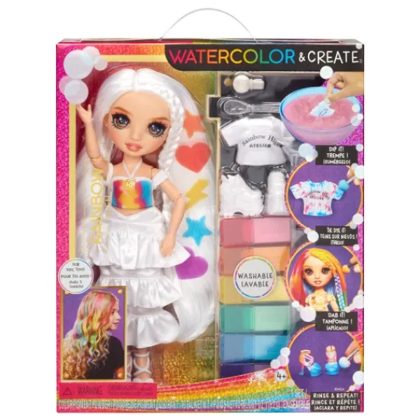 MGA Rainbow High Watercolor & Create Theme Dolls Brown Eyes Clearance