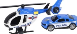 Rapid Wheels Politievoertuigenset Helicopter En Auto Met Licht New