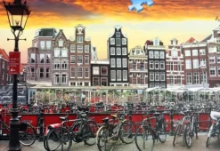 Ravensburger Puzzel Amsterdam Fietsenstalling 1000 Stukjes Clearance