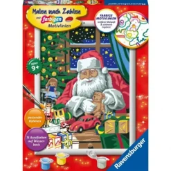 Ravensburger Schilderen op Nummer Kerstman Kerstwerkplaats Sale