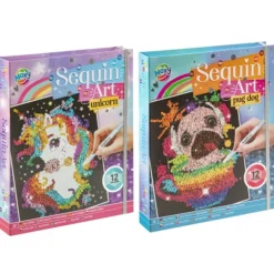 De Grote Speelgoedwinkel Sequin Art 20 X 25 Cm 12 Kleuren Sale