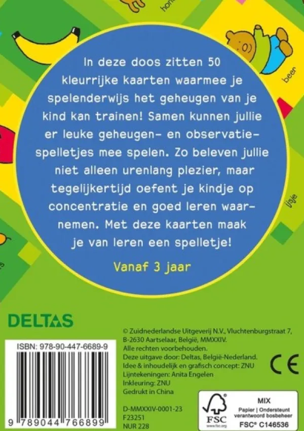 De Grote Speelgoedwinkel Speel - En Leerkaarten - Mijn Eerste Memo-Spel New