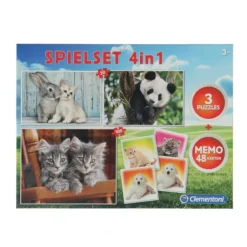 Clementoni Speelset 4 in 1 memo puzzel Clearance