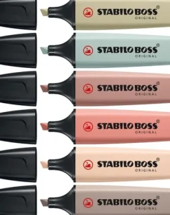 Stabilo Boss Naturecolors Etui 6 Kleuren New