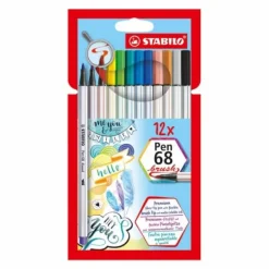 Stabilo Pen 68 Brush Etui 12 Kleuren Online