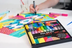 Stabilo Pen 68 Max, Arty Etui 12 Kleuren New