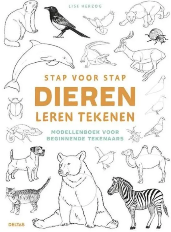 Deltas Stap voor stap dieren leren tekenen New
