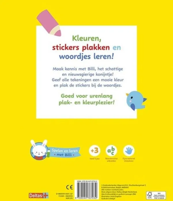 Deltas Sticker Parade Lange Oortjes met woordjes Clearance