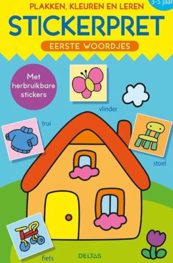 Deltas Stickerpret - Eerste Woordjes (3-5 Jaar) Clearance