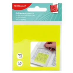 Soho Sticky Notes 50 / 76x76mm Transparant Discount