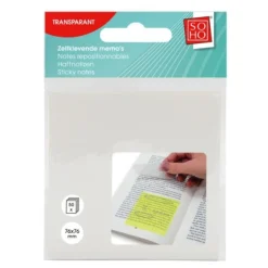 Soho Sticky Notes 50 / 76x76mm Transparant Discount