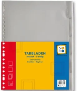 De Grote Speelgoedwinkel Tabbladen 5 delig Insteek Clearance