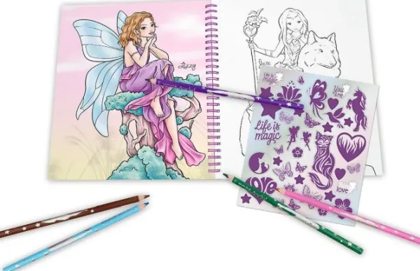Top Model Topmodel Kleurboek Met Pailletten Fairy Love Fashion