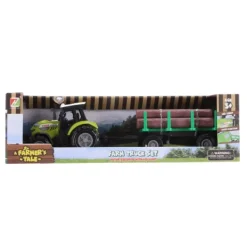 De Grote Speelgoedwinkel Tractor Met Aanhanger Met Boomstammen Licht En Geluid Hot