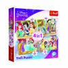 Trefl Puzzel 4 In 1 Princess Happy Day (35,48,54,70) New