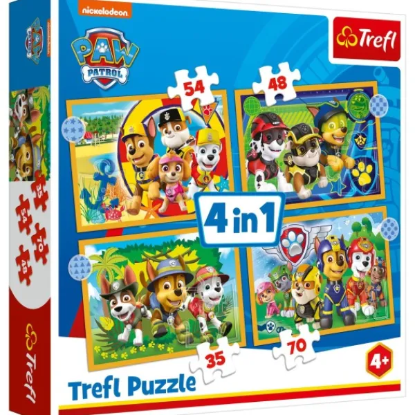 Nickelodeon Trefl Puzzel Paw Patrol 4 In 1 Fashion