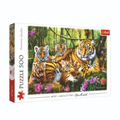 Trefl puzzel tijgers 500 stukjes Hot