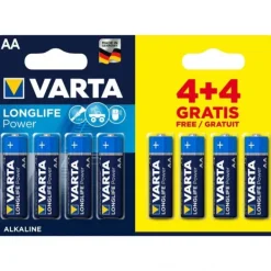 Varta Batterij AA 4+4 Alkaline Longlife Power Hot