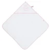 De Grote Speelgoedwinkel Very Important Baby Badcape Vib My First Towel Wit+roze 75cm Outlet