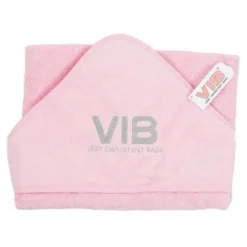 De Grote Speelgoedwinkel Vib Badcape Vib Roze+zilver 75cm X75cm Discount