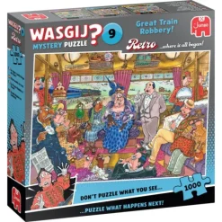 Jumbo Wasgij Puzzel Retro De Grote Treinroof 1000 Stukjes Discount