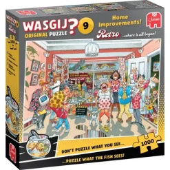 Jumbo Wasgij Puzzel Retro Klein Verbouwinkje 1000 Stukjes Online