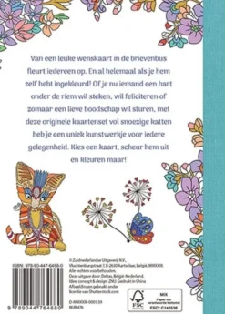 Deltas Wenskaarten Om In Te Kleuren - I Love Cats Hot
