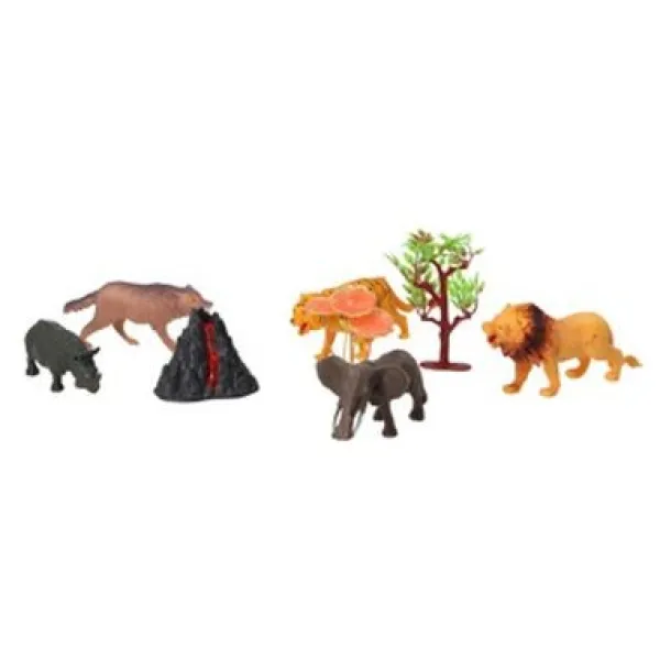 De Grote Speelgoedwinkel Wilde Dieren Set 8 Delig New