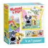 De Grote Speelgoedwinkel Woezel & Pip 4 In 1 Puzzel Clearance
